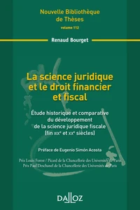 La science juridique et le droit financier et fiscal