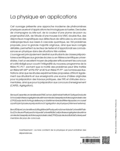 La physique en applications. 150 problèmes corrigés PC-PC*
