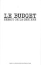 Renaud de La Genière - Le budget.