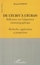 Renaud Dumont - De l'écrit à l'écran - Réflexions sur l'adaptation cinématographique.