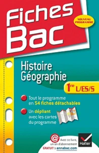 Histoire Géographie 1e L, ES, S