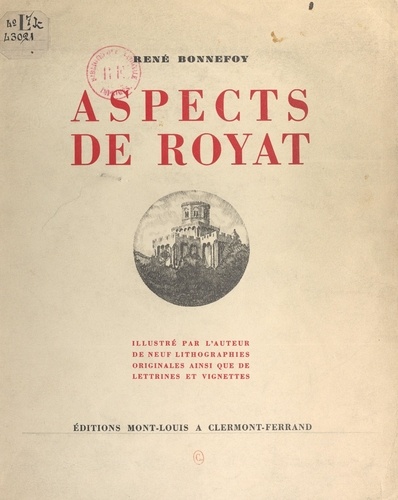 Aspects de Royat. Illustré de 9 lithographies originales, ainsi que de lettrines et vignettes
