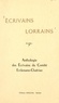 René Bour et Sylvette Brisson - Écrivains lorrains - Anthologie des écrivains du comité Erckmann-Chatrian.