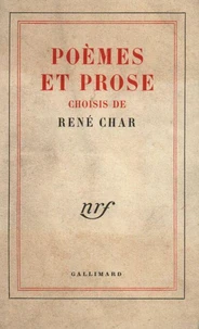 POEMES ET PROSE CHOISIS