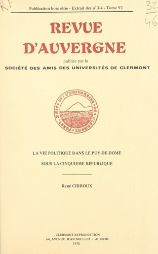 La vie politique dans le Puy-de-Dôme sous la Cinquième République