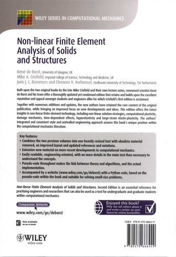 Non-linear Finite Element Analysis of Solids and Structures 2nd edition