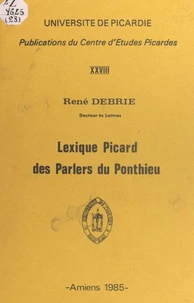 Lexique picard des parlers du Ponthieu