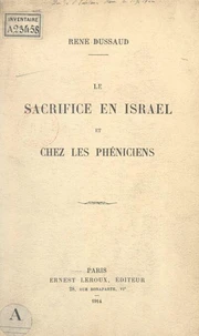 Le sacrifice en Israël et chez les Phéniciens