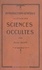 Introduction générale à l'étude des sciences occultes