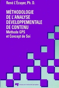 René L'Écuyer - Méthodologie de l'analyse développementale de contenu.