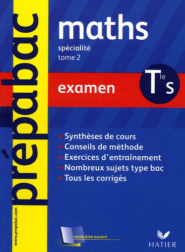 René Merckhoffer - Mathématiques Tle S spécialité - Examen.