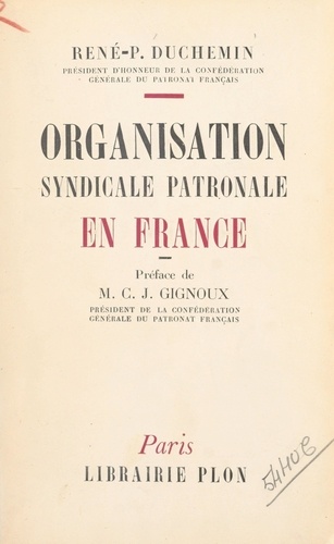 Organisation syndicale patronale en France