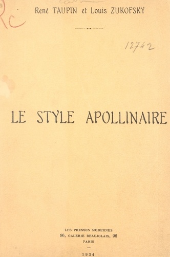 Le style Apollinaire