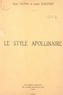 René Taupin et Louis Zukofsky - Le style Apollinaire.