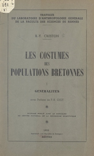 Les costumes des populations bretonnes (1). Généralités