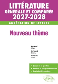 Littérature générale et comparée - Agrégation de Lettres