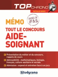 Mémo tout le concours Aide-Soignant