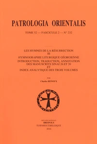 Patrologia orientales, tome 52, fasicule 2, n° 232