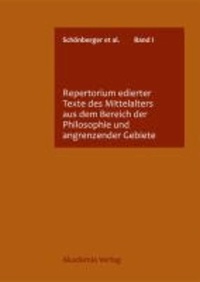 Repertorium edierter Texte des Mittelalters aus dem Bereich der Philosophie und angrenzender Gebiete.