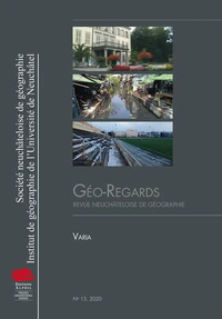 Géo-Regards n° 13, 2020