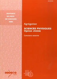 Agrégation Sciences Physiques , Option Chimie
