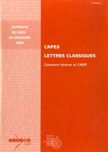 Pascal Charvet - CAPES Lettres classiques - Concours interne et CAER.