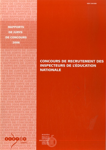Yves Bottin - Concours de recrutement des inspecteurs de l'Éducation Nationale (CRIEN) , 2006.