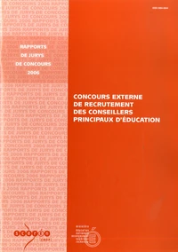 Concours de recrutement externe des Conseillers Principaux d'Education (CPE), 2006