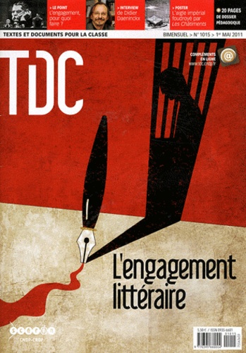 Guy Belzane - TDC N° 1015, 1er mai 201 : L'engagement littéraire.