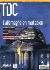  CNDP - TDC N° 861, 1er octobre 2003 : L'Allemagne en mutation.
