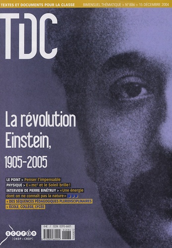  CNDP - TDC N° 886, 15 décembre : La Révolution Einstein 1905-2005.