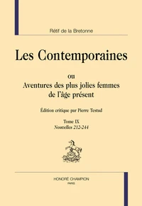 Les Contemporaines ou Aventures des plus jolies femmes de l'âge présent