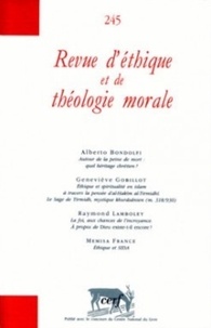 Retm Collectif - Revue d'ethique et de theologie morale numero 245.