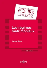 Les régimes matrimoniaux - 10e ed.