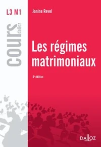 Les régimes matrimoniaux