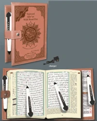 Coran tajweed avec traduction des sens et translittération turc avec stylo lecteur 8g