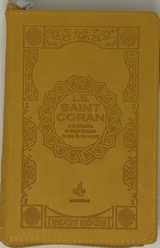 Saint Coran - FranCais - pochette (11 x 15 cm) - jaune