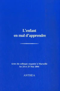 L'enfant en mal d'apprendre