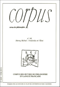 Serge Audier et Patrick Cabanel - Corpus N° 48 : Henry Michel : l'individu et l'Etat.