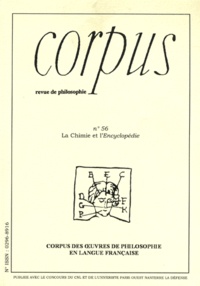 Christine Lehman et François Pépin - Corpus N° 56, 2009 : La Chimie et l'Encyclopédie.