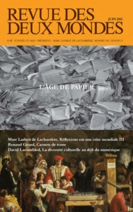 Michel Crépu - Revue des deux Mondes N° Juin 2012 : L'âge du papier.
