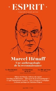  Revue Esprit - Esprit N° 1094, juin 2020 : Marcel Henaff.