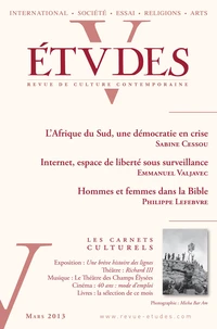 Etudes N° 418-3, Mars 2013