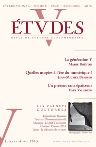 Etudes N° 419-1, juillet-août 2013