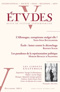 Etudes N° 419-5, Décembre 2013
