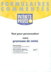 Tout pour personnaliser votre promesse de vente