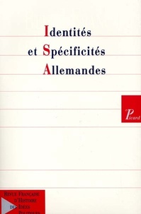  Picard Editions - Revue française d'Histoire des idées politiques N° 14 : Identités et spécificités allemandes.