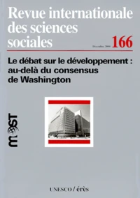 Le débat sur le développement : au-delà du consensus de Washington