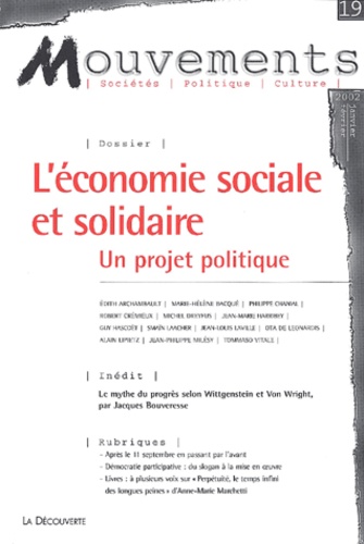  Revue Mouvements - Mouvements N° 19 Janvier-Fevrier 2002 : L'Economie Sociale Et Solidaire. Un Projet Politique.
