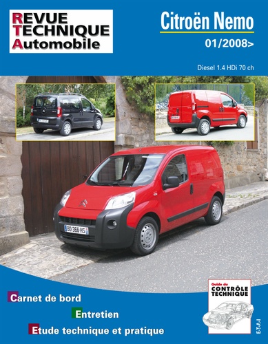  Revue technique automobile - Citroën Nemo Diesel 1.4 HDi 70ch (01/2008>).
